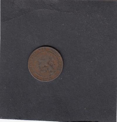 Beschrijving: 1 Cent WILHELMINA   